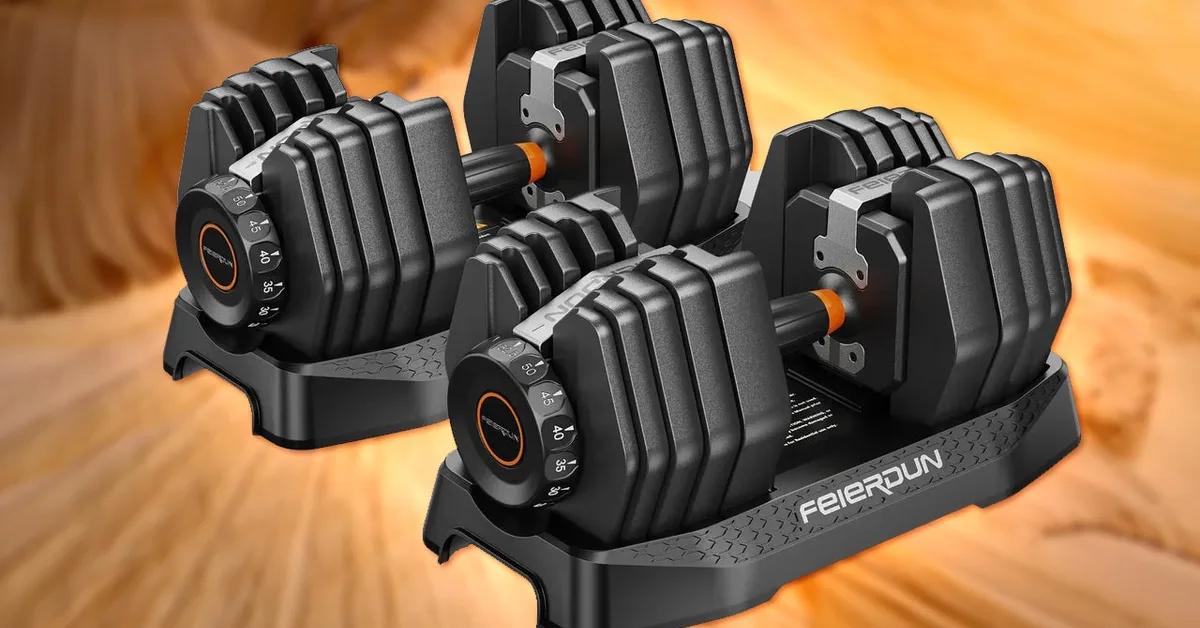 Get a Pair of FED Fitness 52.5lb Adjustable Dumbbells for Half the Price of the Bowflex SelectTech
